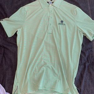 Ralph Lauren Polo / Green & White striped / Large
